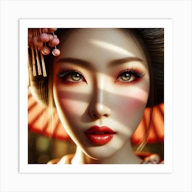 Creative Geisha Artwork 33 Art Print