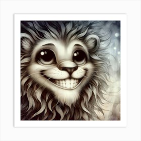 Cheesy Lion Art Print