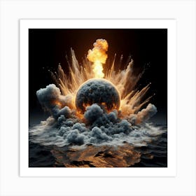 Atomic Explosion 3 Art Print