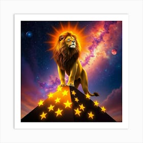 Lion In The Sky 6 Art Print