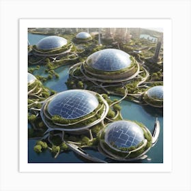 Futuristic City 114 Art Print