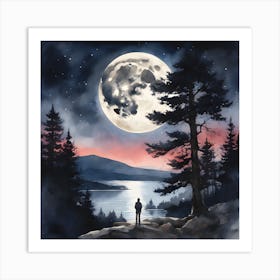 Full Moon Art Print