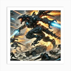 Hybrid Assault Beasts Fast Pace Assault Iron Commonwealth Art Print