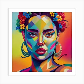 Woman's portrait Art Print