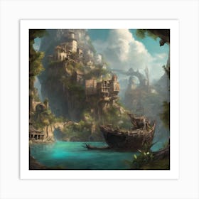 Fantasy Castle 47 Art Print