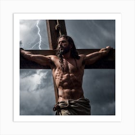 Jesus On The Cross Art Print