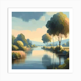 Landscape Painting 131 Art Print