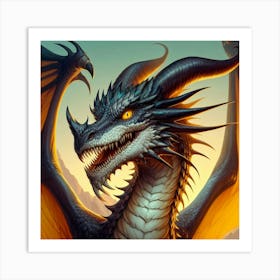 Dragon 9 Art Print