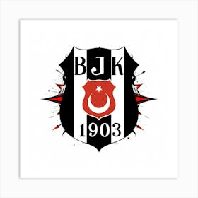 Beşiktaş J.K Logo Wall Art 12 Art Print