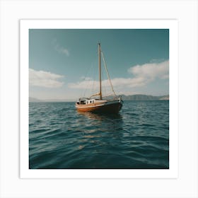 Default I Want A Picture Of A Boat In The Sea 0 Art Print