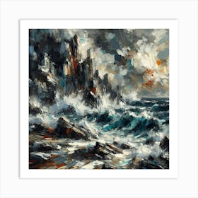 Stormy Sea 3 Art Print