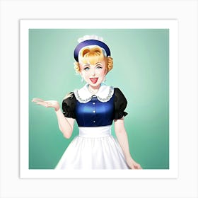 Housekeeper asks for keys  Art Print