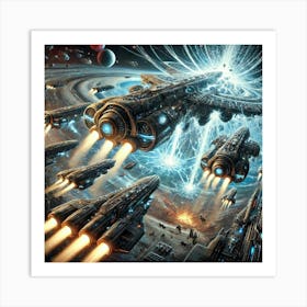 A Depiction Of The Celestial Dreadnoughts From The Art Print