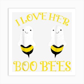 I Love Her Boo Bees Couples Halloween Adult Costume His Men Art Print