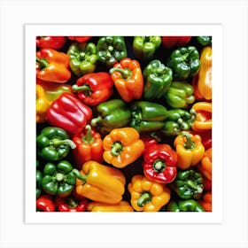 Colorful Peppers 29 Art Print