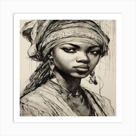 African Woman Art Print