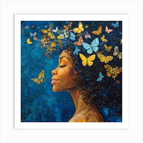 Butterflies In My Hair Art Print