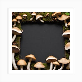 Frame Of Mushrooms 13 Art Print