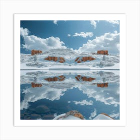 Reflection In A Lake Art Print