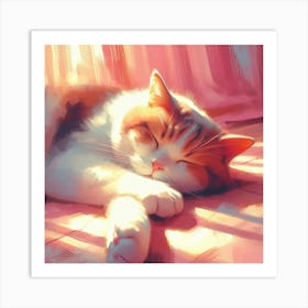 Cat Painting 3 Art Print