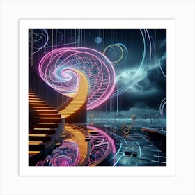 Spiral Staircase 6 Art Print