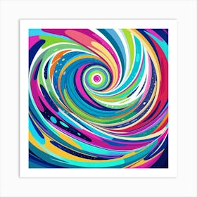 Abstract Swirl Swirl Art Print