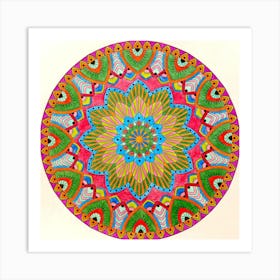 Mandala Figure 1 Art Print