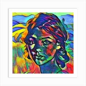 Abstract Of A Woman 2 Art Print