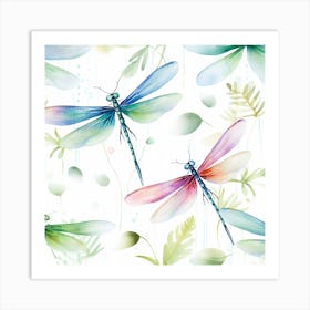 Dragonflies 8 Art Print