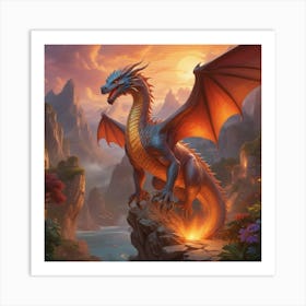 Dragon In The Sky 14 Art Print