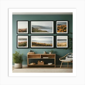 Set Of 4 Framed Prints Art Print