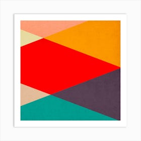 Geometric and colorful 17 Art Print