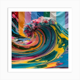 Colorful Wave Art Print