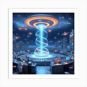 Alien City 7 Art Print