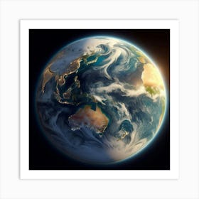 Earth From Space 6 Art Print