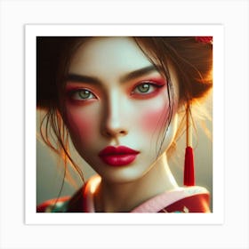 Creative Geisha Artwork 36 Art Print