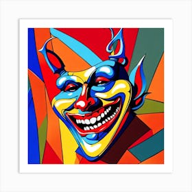 Harlequin Male Art Print