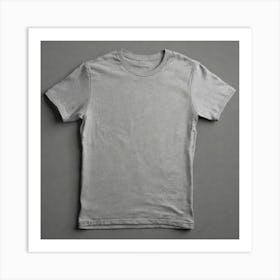 Grey T - Shirt 5 Art Print