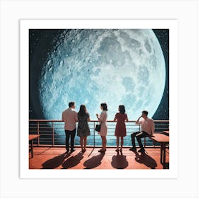 Moon And The Stars 19 Art Print