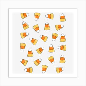 Multiple Candy Corns Funny Halloween Boys Girls Men Women 1 Art Print