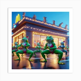 Mcdonald'S Frogs Art Print