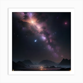 Galaxy In The Sky Art Print