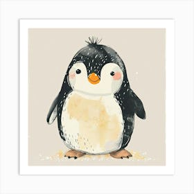 Charming Illustration Penguin1 Art Print