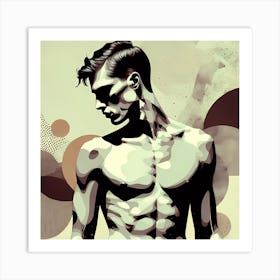 The Male Illustrations Male Upper Anatomy Art Print