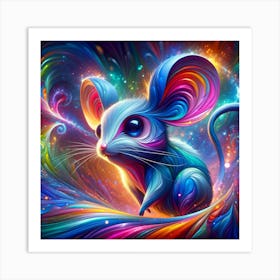 Cosmic Mouse Art Print