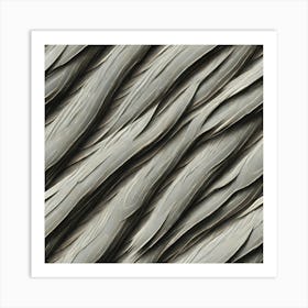 Abstract Texture Of Wavy Lines Art Print