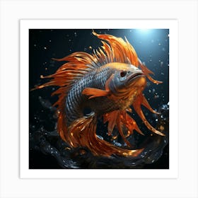 Betta Fish 3 Art Print