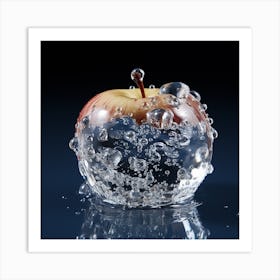 Apple In The Ice Art Print