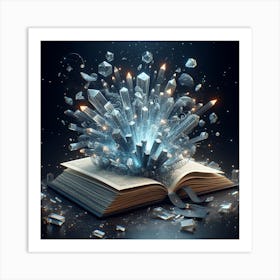 book of crystal Art Print