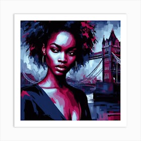 Woman in London 2 Art Print